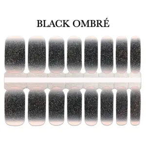 Black Ombré Nail Wrap - Nail Polish for Stylish and Versatile Look