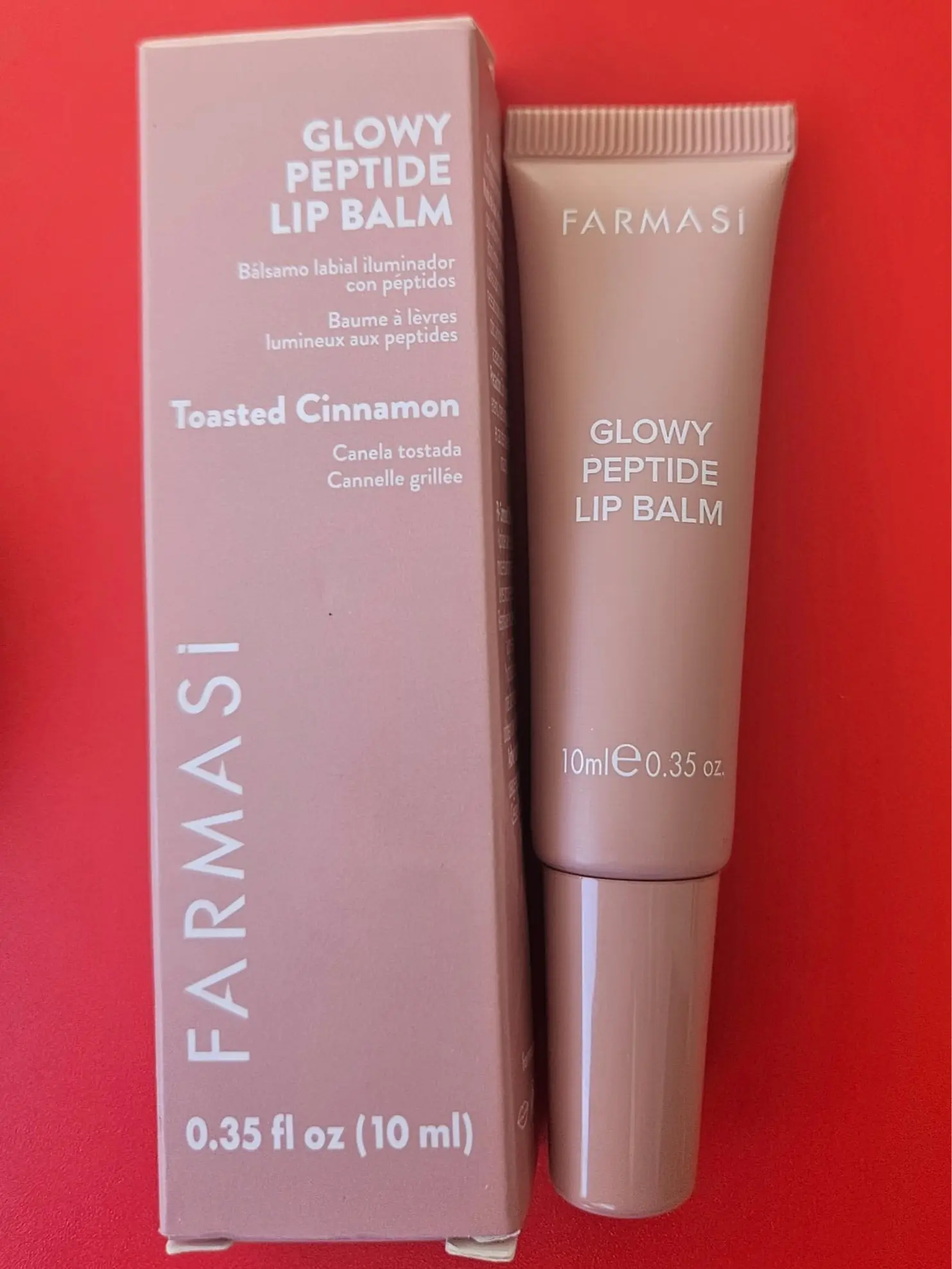 Farmasi Glowy Peptide Lip Balm – Toasted Cinnamon