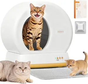 Meowant automatic cat litter box, Self-Cleaning，Odor Removal/APP Control Smart Cat Litter Box with Mat & Liner，Valentine's Gift, Meowant SC01