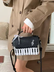 Stylish Minimalist Casual Piano Bag, Elegant Commuter Bag, Perfect for Daily Commuting, Shopping, and Dates, Versatile Women's Essential Shoulder Bag, Casual Crossbody Bags