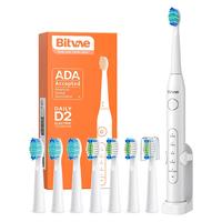 D2 White Electric Toothbrush 8 Heads
