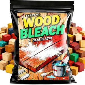 Oxalic Acid Wood Bleach 2 LB - Powerful Wood Stain Remover for Furniture, Decks & Hardwood Floors | Fast-Acting Powder Formula Restores Boats, Antiques & Outdoor Wooden | Safe & Effective