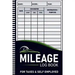 Mileage Log Book: Vehicle Mileage Tracker Journal for Business or Personal Taxes and Self Employed, Perfect Size 6x9 Inch, 110 Pages. Paperback – May 26, 2024