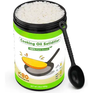 Cooking Oil Solidifier , Solidifies Up to 80 Cups from Mess,  -Based  Oil Solidifying ,  Hardener Disposal for Kitchen