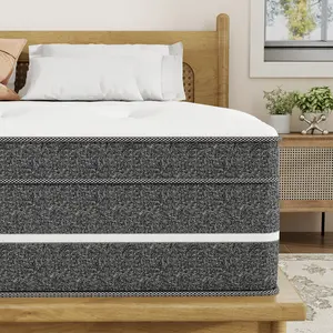 【Clearance】BOMASS 12-14 Inch Twin Full Queen King Size Mattress Hybrid Memory Foam Spring Medium Firm New Luxury Comfortable Sleep Back support Boxed Mattresses