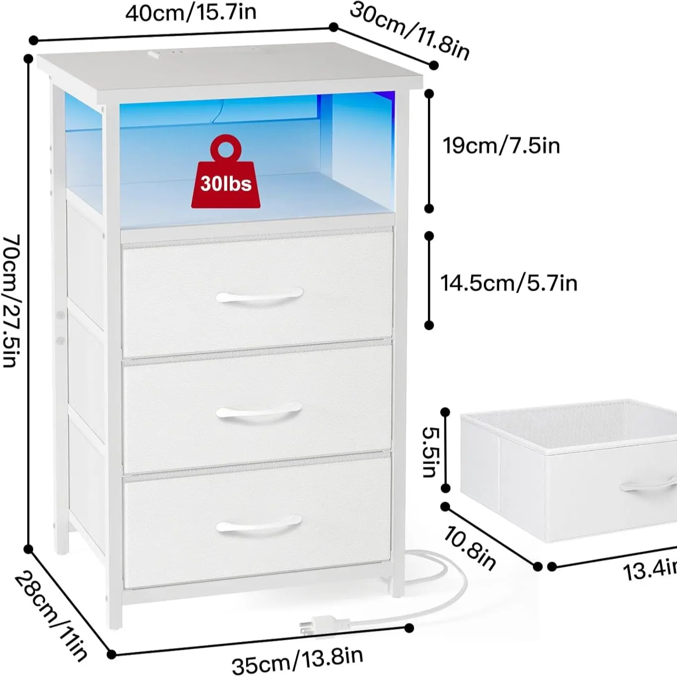 White-Drawer Only