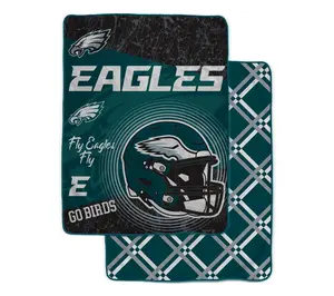 NFL Officially Licensed 60"x80" Fleece & Sherpa Back Throw