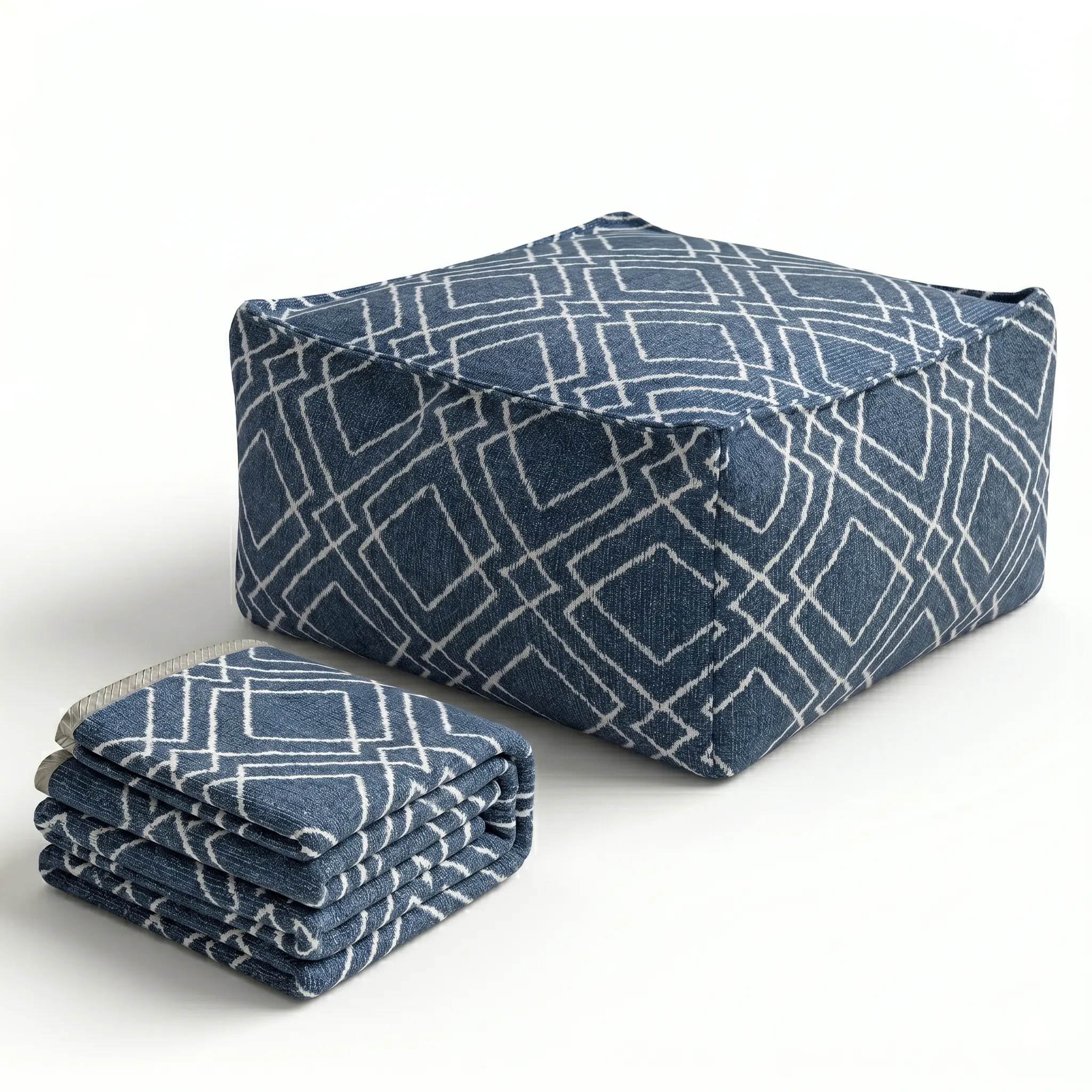 Blue and White Striped