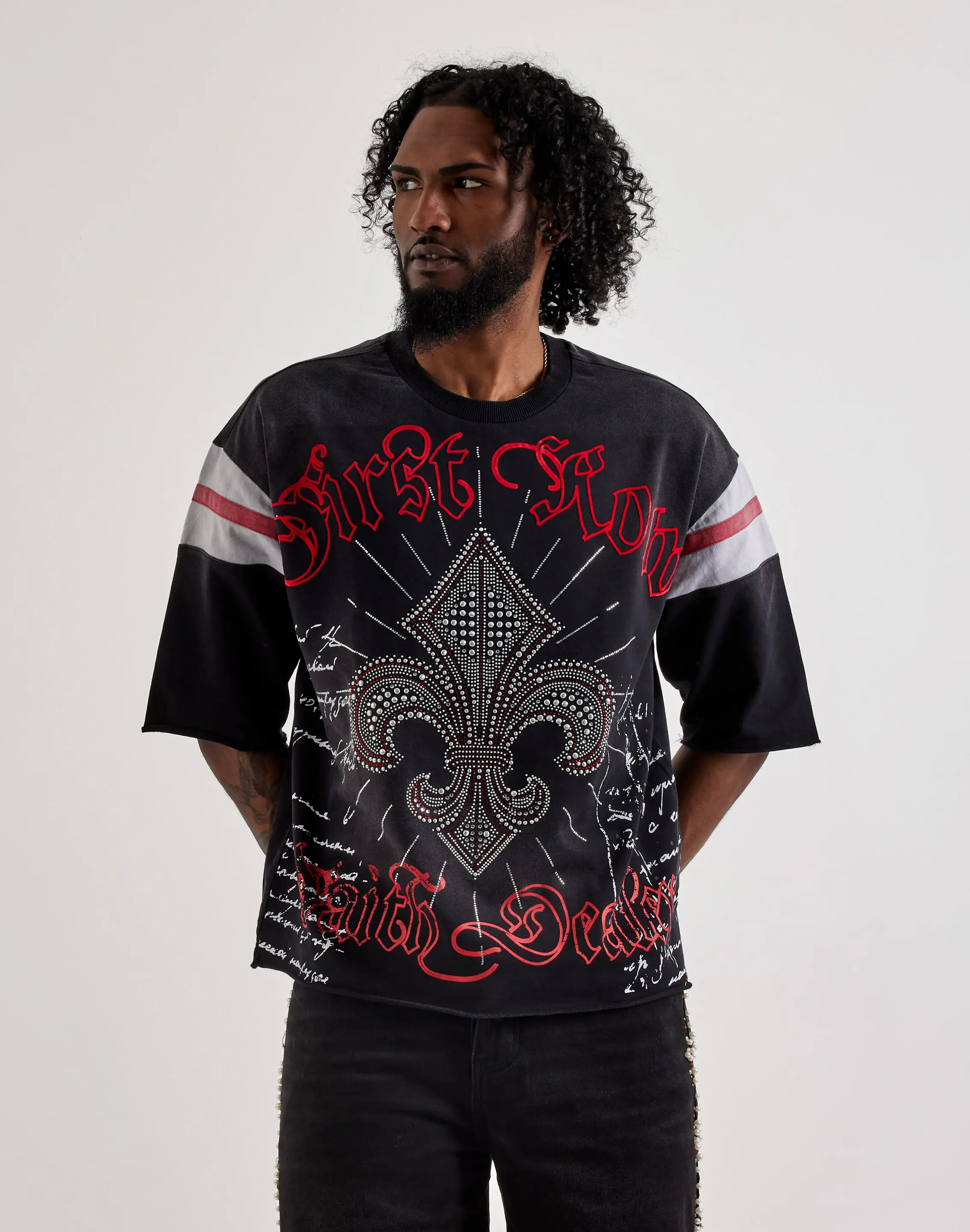 Mens First Row Faith Dream Studded Tee