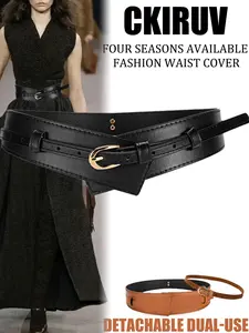 Women's Belt Two-In-One Detachable Alloy Chain Waistband, Adjustable Comfortable Versatile Fashion Daily Accessory Stylish Belts Trendy Exquisite Belt