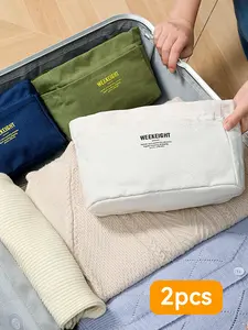 Canvas Travel Storage Bag, Lightweight Portable Travel Storage Bag, Multi-pockets Liner Bag for Travel, Bag Accessories for Travel, Travel Organization Pouch