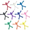 7x7cm Magnetic Refrigerator Magnet Set - 10 Pcs PVC Rubber Cute Bendable Characters with Bendable Arms, Decorative Home & Office Supplies, Gifts for the Inner Child