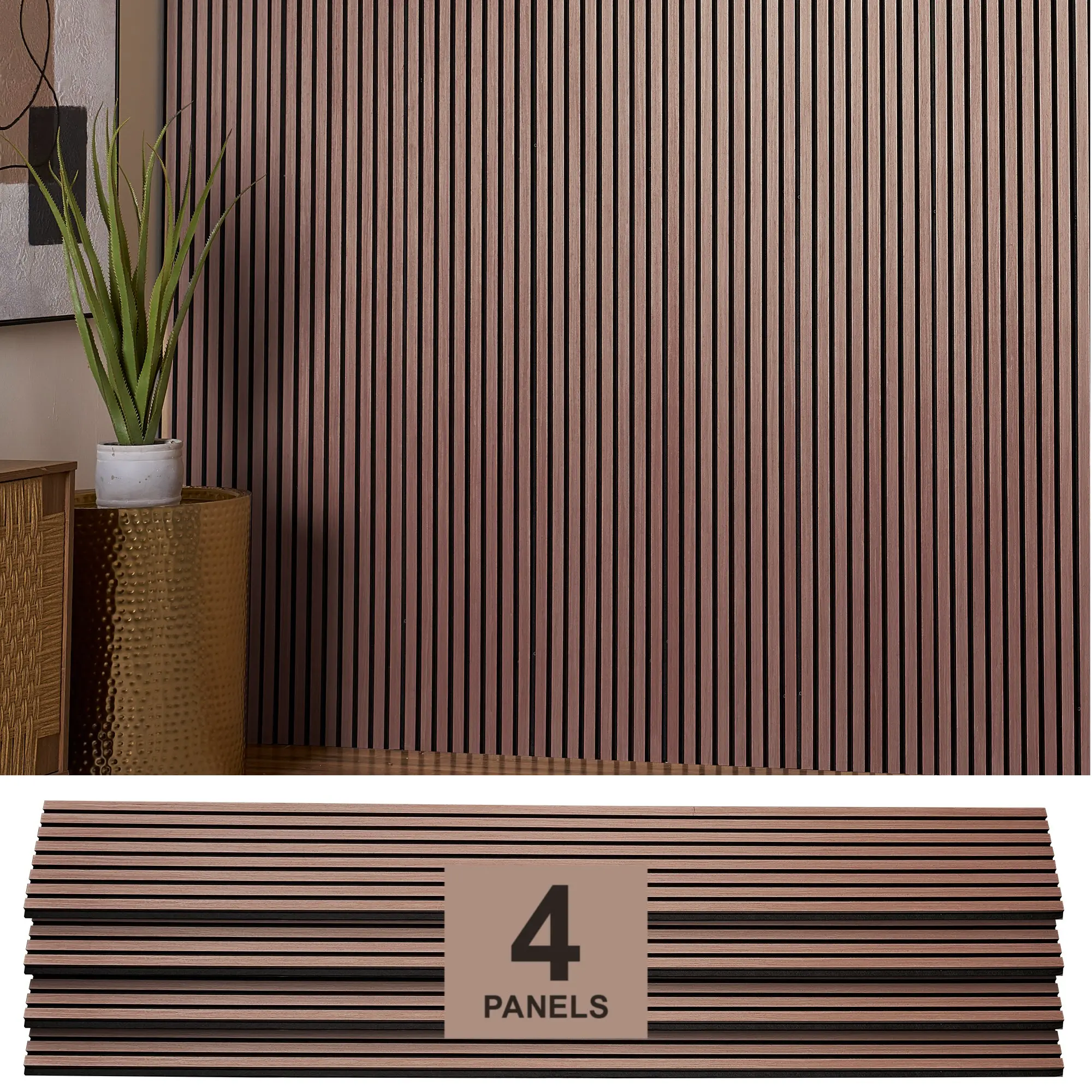 Acoustic Wall Panels (Walnut Oak)