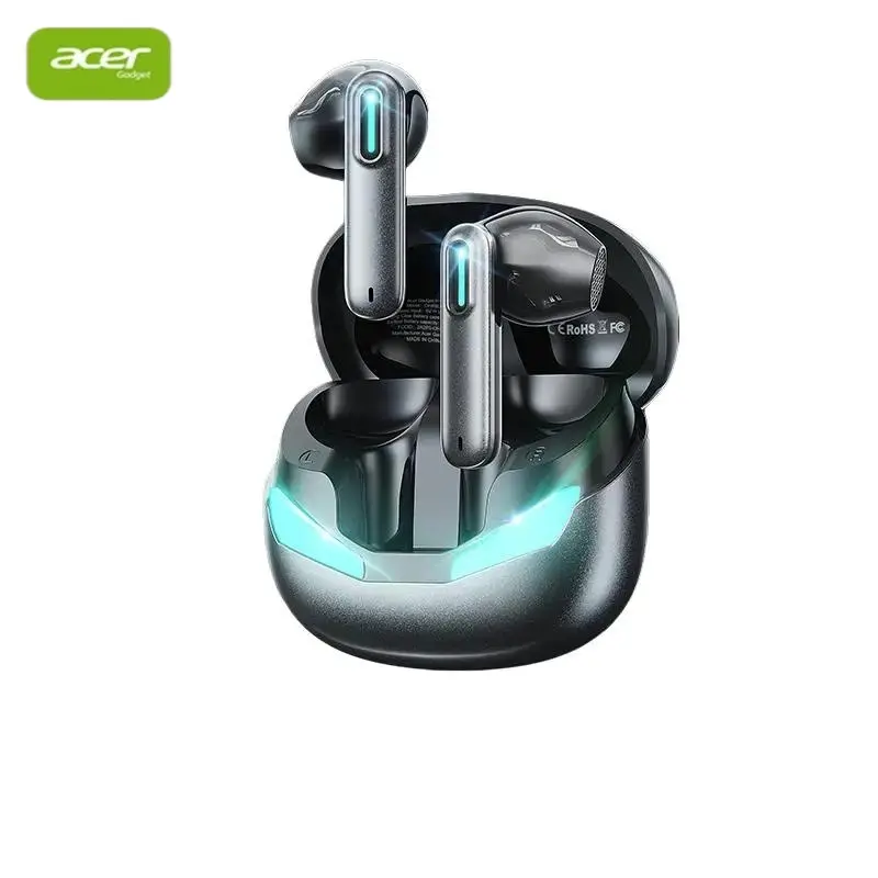Acer  OHR800 gaming headset low latency Half-enclosure wireless earphone long battery life surround sound effect Breathing light music phone audio stereo hi-fi pro tws in-ear headphone