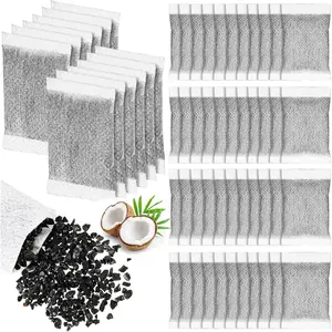 100 count Activated Charcoal Water Filter Coconut Shell Distiller Filters Activated Charcoal Sachets for  Replacement Countertop Water Distillers