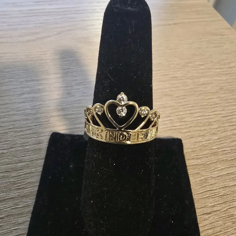 Princess Heart Ring - 15-Year Celebration Elegant Quinceañera Birthday Gift for Teens, Fashionable Jewelry