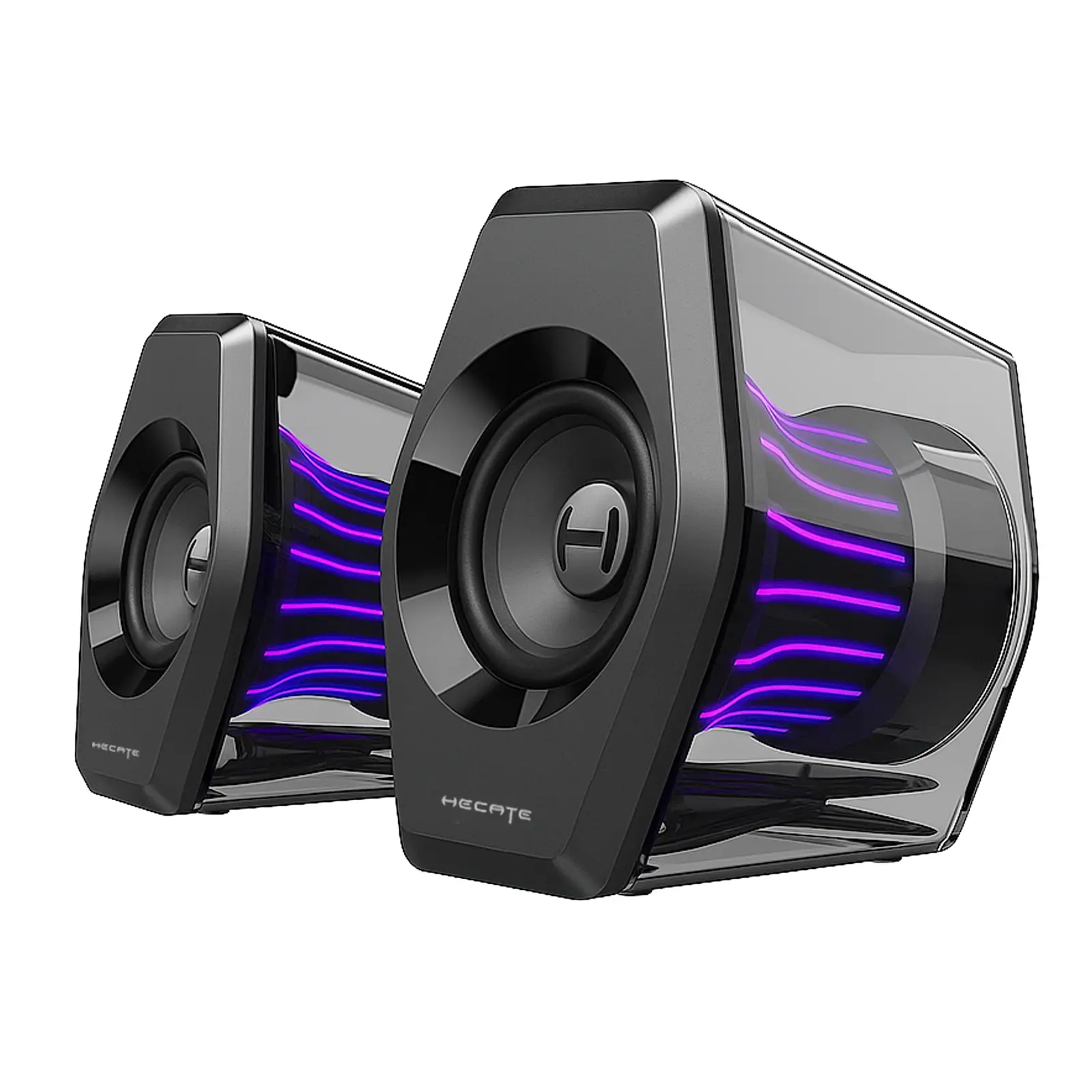 Edifier G2000 Pro 2.0 Computer Gaming Speakers with 64W Peak Power, Virtual 7.1 Surround Sound, Bluetooth 5.4, 270° TempoFlow RGB Light Sync USB 3.5mm AUX Inputs for Desktop PC Laptop Mac