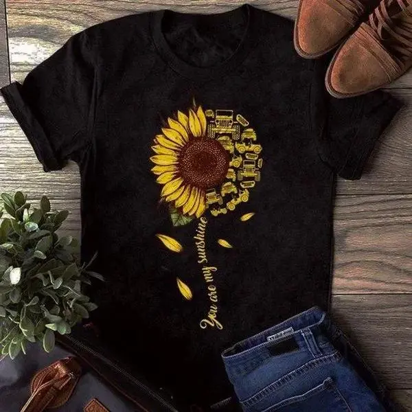 Jeep T Shirt You Are My Sunshine, Jeep Girl T shirt, Jeep Sunflower Shirt