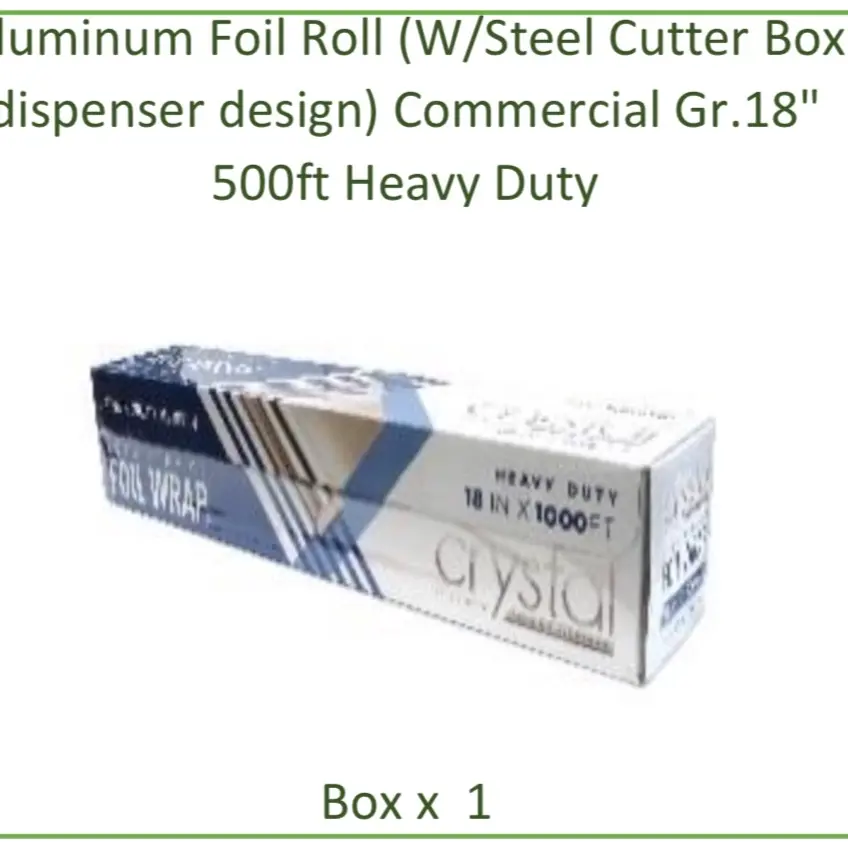 Aluminium foil , heavy duty , 12x1000 and 18x500 resistant