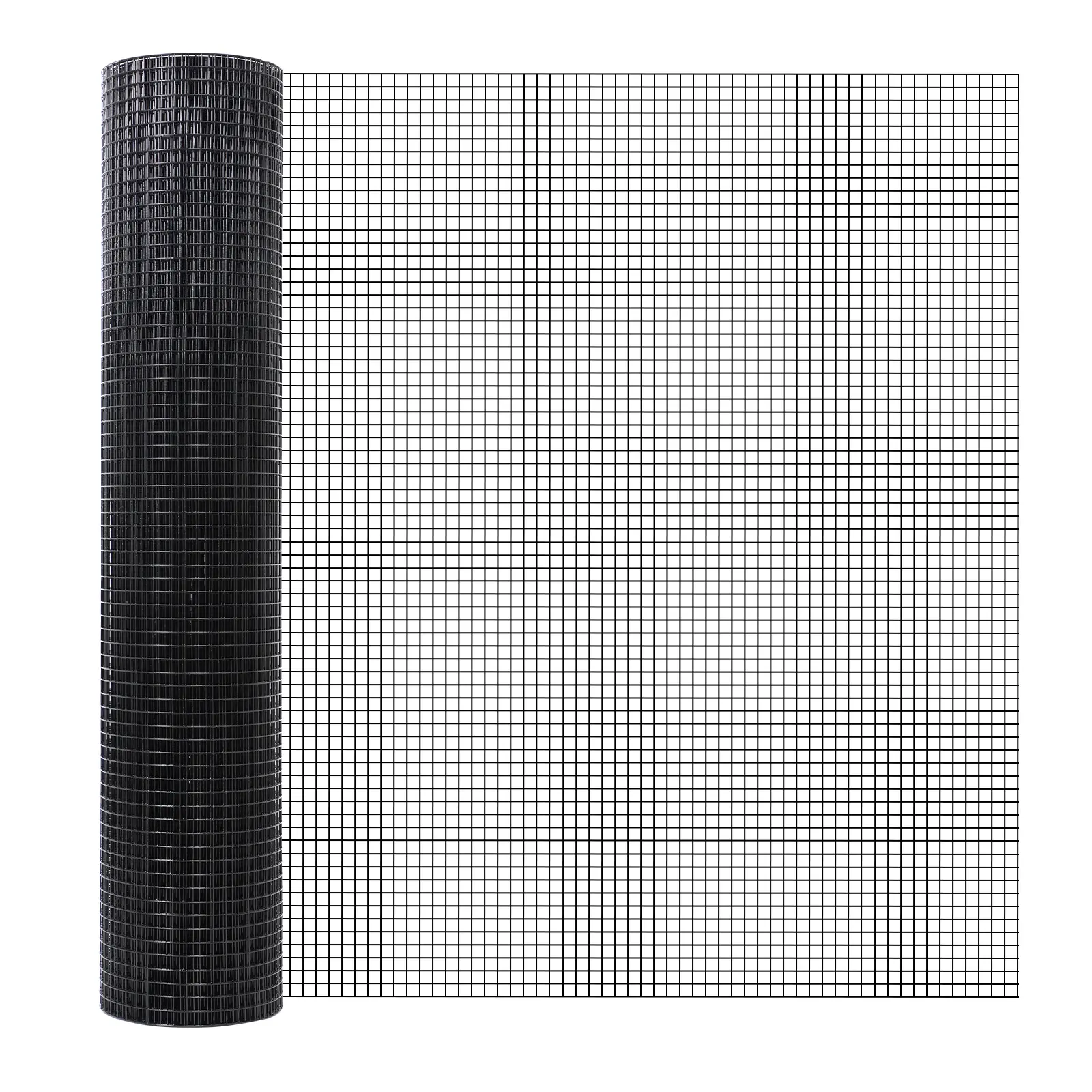 PVC Hardware Cloth 1/2 Inch 48x100 Ft Multi-Scene Wire Mesh Fence for Chicken Coop Protection, Garden Wire Fencing and Underground Gopher Barrier Installation