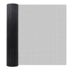 PVC Hardware Cloth 1/2 Inch 48x100 Ft Multi-Scene Wire Mesh Fence for Chicken Coop Protection, Garden Wire Fencing and Underground Gopher Barrier Installation