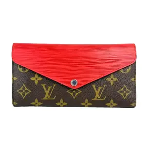 Pre-owned Louis Vuitton Leather Small Leather Goods Marie Louise Monogram Canvas Long Wallet