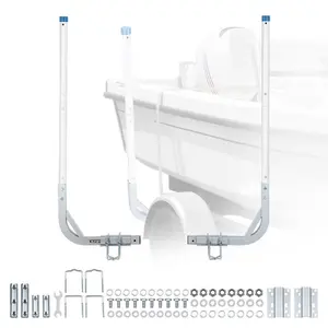 VEVOR Boat Trailer Guides, 40 in/48 in Height Guide Poles, 2PCS High-Hardness Steel Trailer Guide-Ons, Adjustable Guide Poles with PVC Pipes, for Ski Boats, Compact Fishing Boats, Small SailboatVEVOR Super Brand Day