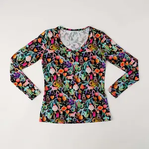 Ornamental Women's Long Sleeve Lounge V-Neck