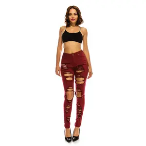 Women's High Rise Destroyed Skinny Jeans