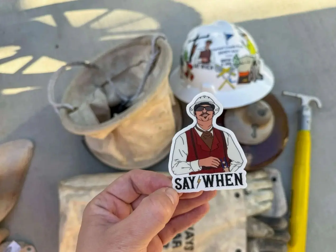Say When Doc Holliday | Lineman Hardhat Sticker | Blue Collar Sticker , Construction decal, Welder, Pipefitter, Hard Hat, Safety Decal, Laptop Water Bottle Decal Sticker