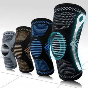 Knee Brace For Men Women Pain Relief, MeniscusTear, Joint Pain, Power Lifter Knee Brace Compression Sleeve Old Cold Leg Black Healthcare Gel Shin Guards Basketball Gear (2 Pack)