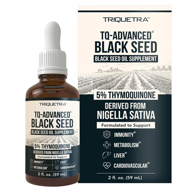 Black Seed Oil with 5% Thymoquinone - 100mg per Serving, 15:1 Concentrate from Nigella Sativa, Vegan, 30 Servings Healthcare Fitness