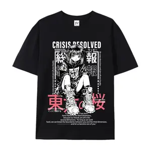 Anime Sakura Girl Oversized Casual Men's Letter Pattern Printed T-Shirt cotton gift tee tv show 67