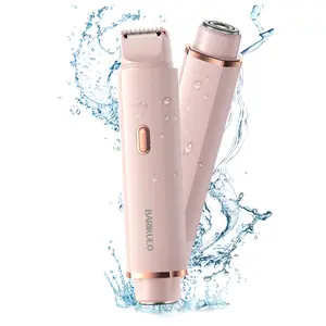 Electric Bikini Trimmer for Women, Rechargeable 2 in 1 Body & Facial Hair Removal, Waterproof Wet & Dry Use Trimmer for Women, shaver women，Gifts for Girl Beauty Devices