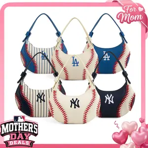 MLB Hobo Bag for Women&Men,Adjustable Straps,Lightweight Shoulder bag for Game Day Essentials & Casual Fan Gear,Crossbody Bags for party,Holiday and Daily use Gift, B101