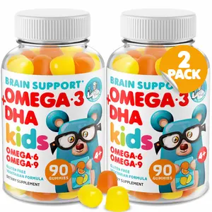 DR. MORITZ Vegan Omega 3 Gummies for adults and kids (180 Count), Omega 3 Gummies for Brain and Heart Health, No Fish Oil and Gluten Free