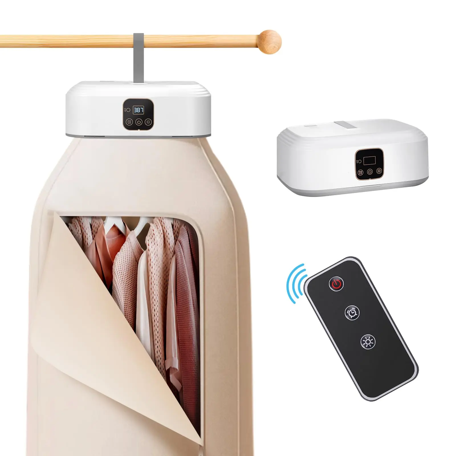 Portable Clothes Dryer,mini Laundry Dryers With Remote Control  Small Compact Foldable Electric Drying Machine Dry Bag For Travel Rv Home Apartment