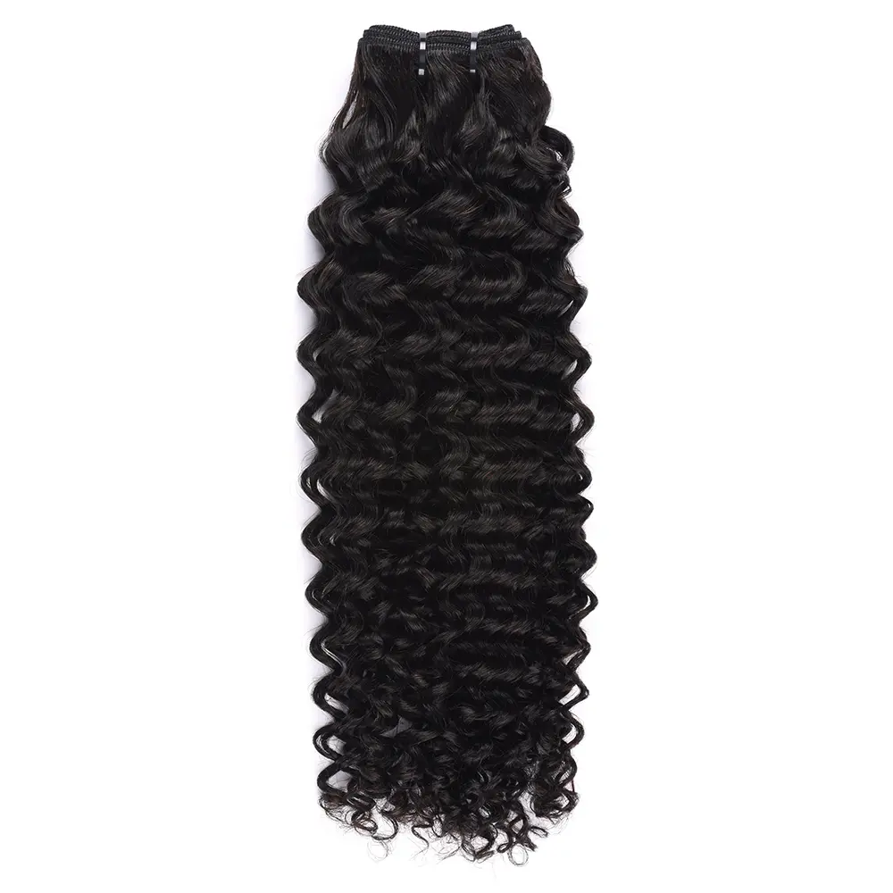 Tatihair Deep Curly Virgin Hair – Soft, Natural Look & Long-Lasting Texture 12a Grade Soft Curls, Full Volume