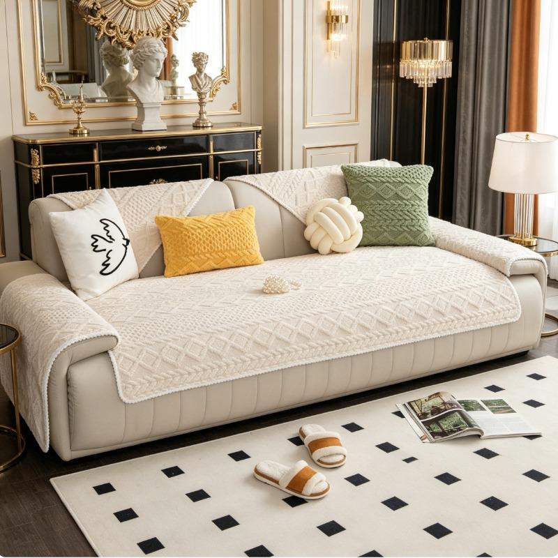 Cozy Cottagecore Couch Blanket | Plush Cream Knit Design for All-Season Comfort Cozy Cottagecore Couch Blanket | Plush Cream Knit Design for All-Season Comfort