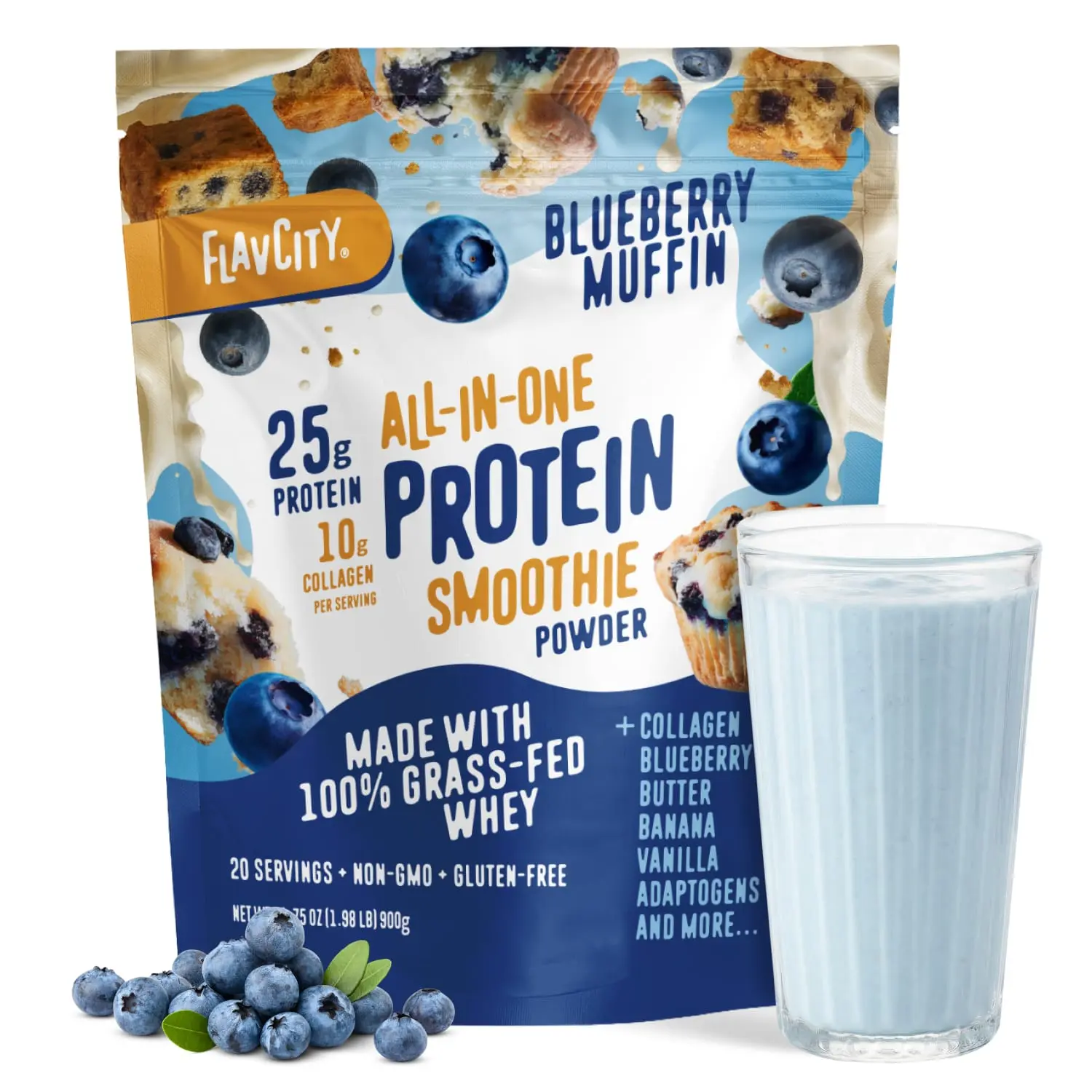 Blueberry Muffin Protein Smoothie Blueberry Muffin Protein Smoothie