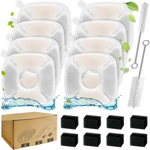 18 Pcs Cat Fountain Filters Replacement Compatible with VEKEN 95oz/2.8L, 67oz/2L, 135oz/4L Pet Fountain
