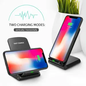 Wireless Fast Charger Charging Pad Stand Dock For Samsung Galaxy iPhone Phone