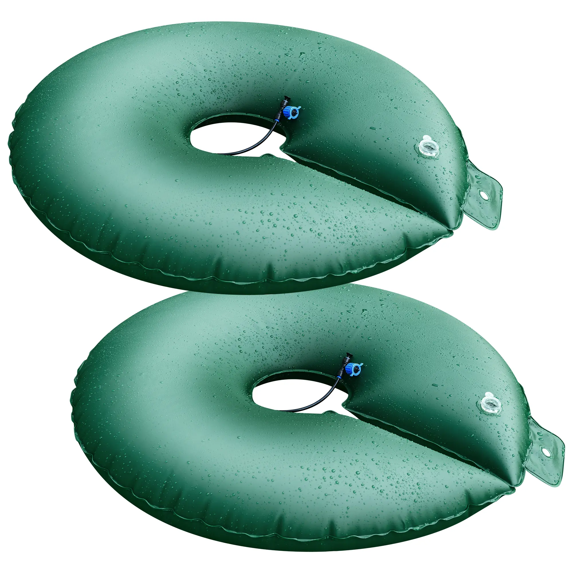 HIRALIY 15/20 Gallon Tree Watering Bag, 2 Pack Watering Ring, Deep Root & Slow Release & Automatic Drip Irrigation System, for Multi-Trunk Newly Planted Small Trees and Shrubs