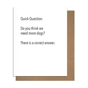 More Dogs - Love Card