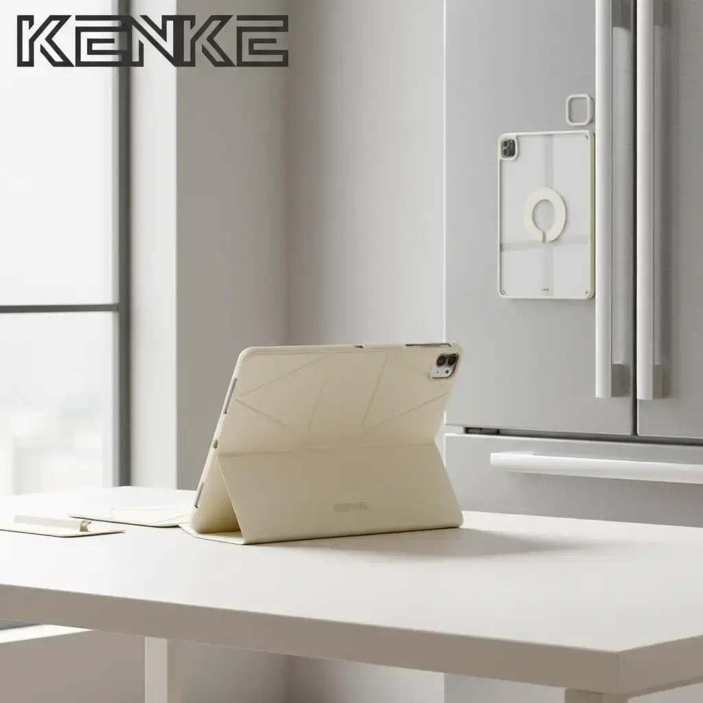 KENKE ipad tablet case Rotation Detachable magnetic case for iPad Air Pro 11 inch 2024 Air 13" M2 M3 pro 12.9 mini 6/ mini 7 a17 pro Case ipad 10th gen 11th A16 Air 4/5/6/7（2020/2021/2022）tablet cases covers, Tablet Accessories