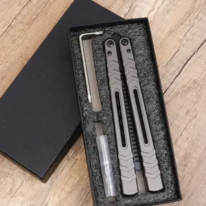 High-Quality Aluminum Anti-Static Comb, Balisong Flip Knife, Beginner Butterfly Trainer, Outdoor Flip Tool, Cool Hand Tool Toy, Lightweight Tools