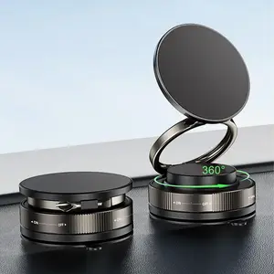 Magnetic Car Phone Holder, 360° Rotatable Car Phone Holder with Suction Cup, Foldable Car Interior Accessories for Dashboard, Bathroom Tile & Glass