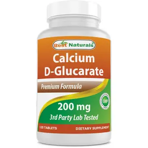Best Naturals Calcium D-Glucarate 200 mg 120 Tablets Best Naturals Calcium D-Glucarate 200 mg 120 Tablets