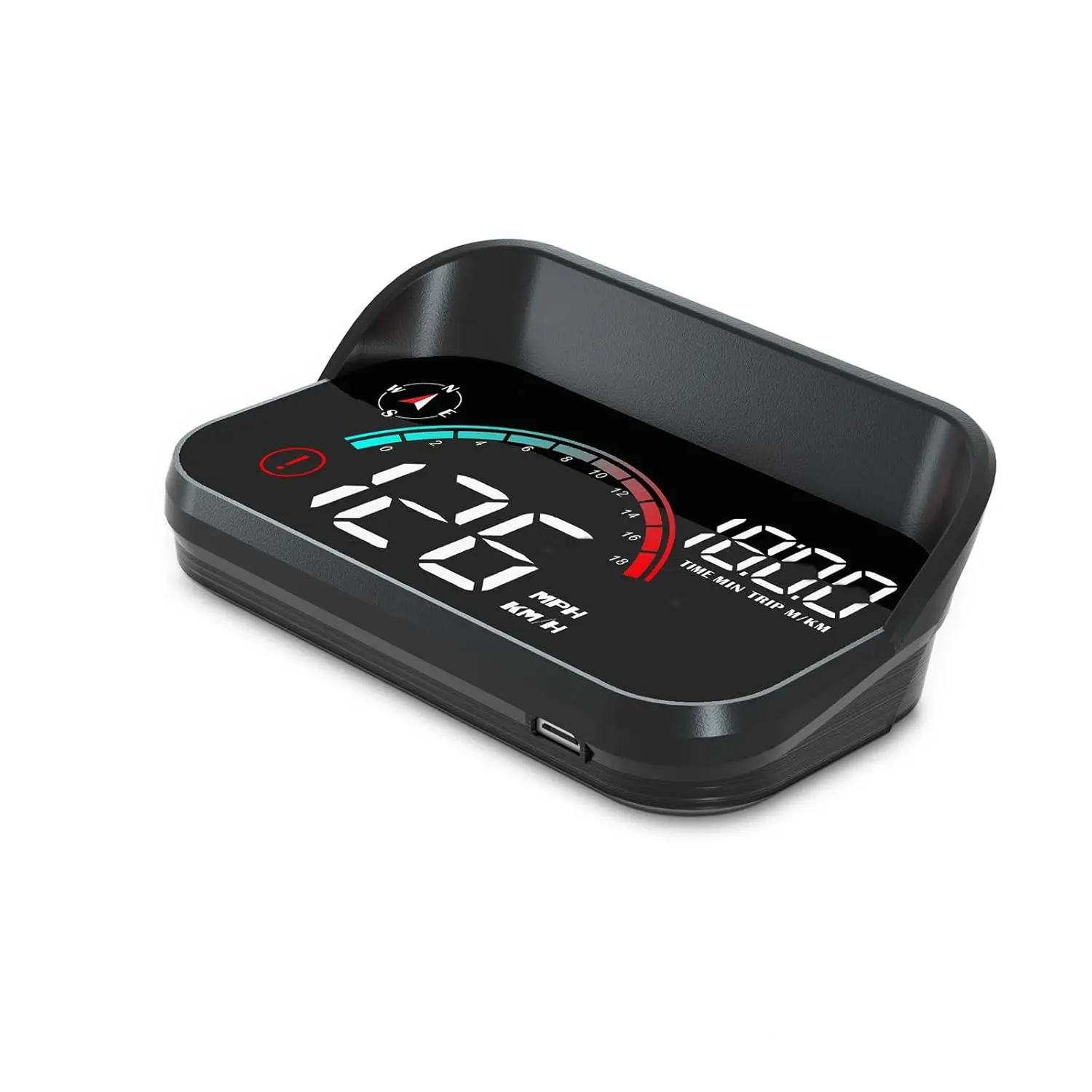 Car Head Up Display, Windshield Speedometer Projector, Digital Speedometer for Car GPS Speedometer, Multifunction Gauge with Speed, Overspeed, Heads Up Display