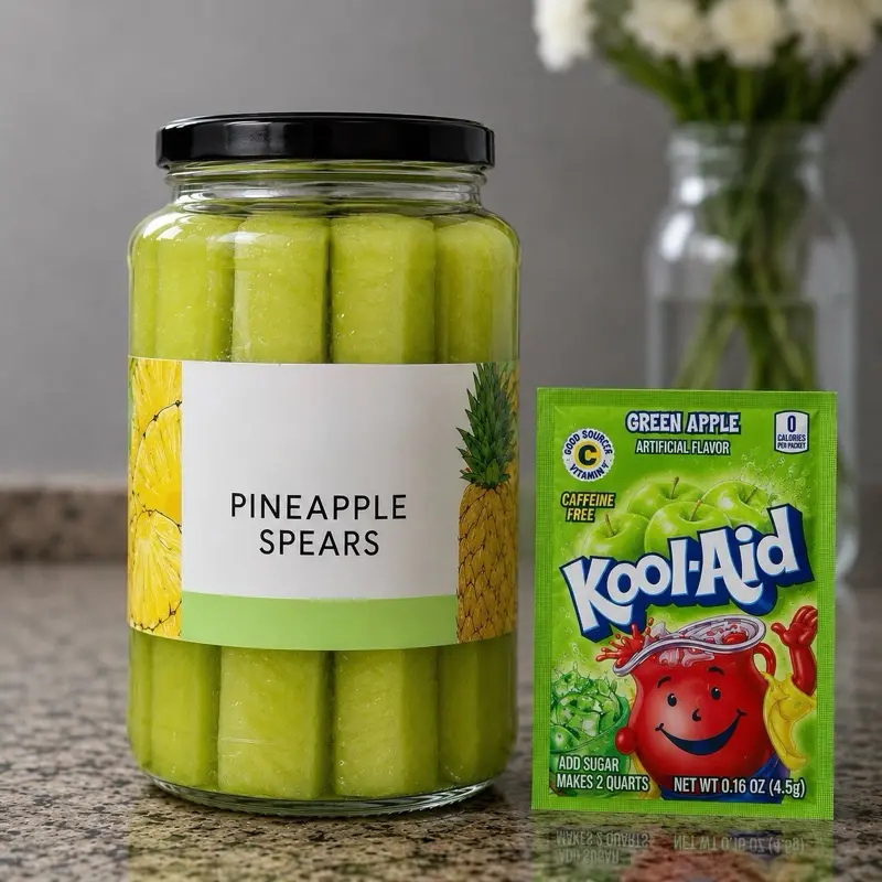 Green Apple Pineapple Spears | Viral Kool-Aid Pineapples